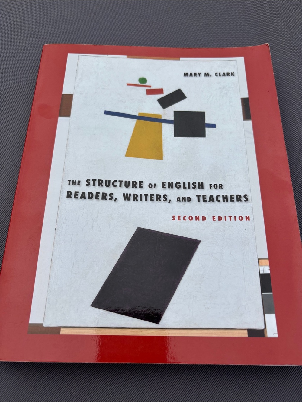 Source Unknown Red and White Academic Workbook